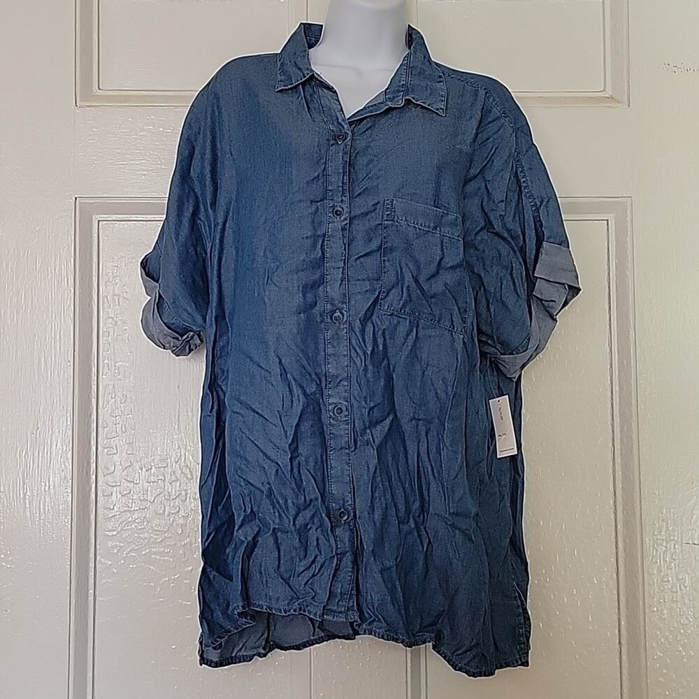 NWT Denim Button-down Old Navy Shirt
